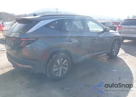 2022 Hyundai Tucson Hybrid Blue from USA, damaged, VIN KM8JBCA15NU079197